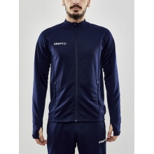 Craft Trainingsjacke Evolve Full Zip - strapazierfähige Mid-Layer-Jacke aus Stretchmaterial - navyblau Herren